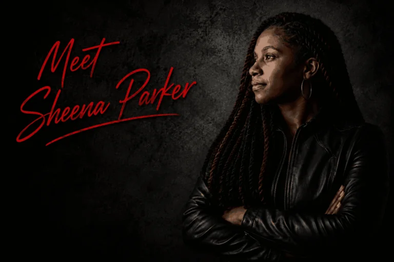 Meet Sheena Parker promotional portrait, co-owner and COO of Trouble Defense